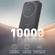 УМБ Promate PowerMag-Trio 10000 mAh, MagSafe, USB-C PD Black (powermag-trio.black) - зображення 2