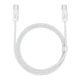 Кабель Baseus Dynamic Series Fast Charging Data Cable Type-C to Type-C 100W 2m CALD000302 White - изображение 1