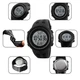 Мужские часы Skmei Amigo II 1251 Черные с белым циферблатом - изображение 8