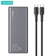 Универсальная батарея Power Bank Usams 30000 mAh 65 W PB68 + кабель 100w Type-C to Type-C - изображение 1