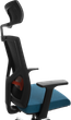 Офісне крісло GT Racer B-8005A Black/Blue - зображення 7