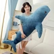 Плюшевая игрушка подушка My Kigu Акула Мягкая Антистресс Синяя 160 см (9003) - изображение 2