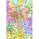 Київська область. Політико-адміністративна карта, м-б 1:200 000 (на картоні, на планках). Картографія - изображение 2