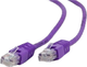 Patch cord Cablexpert cat 5 e PP12 RJ-45-RJ-45 0.25 m Fioletowy (8716309077903) - obraz 1