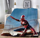 Плед Людина павук MARVEL Спайдер мен Spider man плюшевий велюр з 3D малюнком розмір 135х160 - зображення 2
