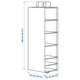 Підвісна шафа для одягу 35x45x125см, 6 відділень Ikea SKUBB 404.000.01 - изображение 6