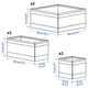 Набір контейнерів, 6 шт. Ikea SKUBB 004.285.49 - изображение 4