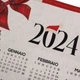 Полотенце кухонное из хлопка Calendario 2024 с рисунком календаря на итальянском языке Centrotex - изображение 2