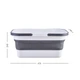 Ведро складное MVM BIN-19 16L Бело/серая (BIN-19 16L WHITE/GRAY) - изображение 2