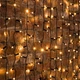 Вулична світлодіодна гірлянда штора 300 LED, 3x2м, чорний каучук, статичний режим, 220 В, IP65 Теплий білий - зображення 1