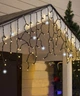 Вулична гірлянда бахрома 160 LED+FLASH, 5x0,7м, 220В, чорний каучук, статичний режим+мерехтіння, IP68 - зображення 1