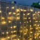 Уличная светодиодная гирлянда штора 450 LED, 3x3м, прозрачный каучук, статический режим, 220В, IP65 - изображение 2