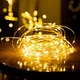 Светодиодная гирлянда нить Роса 20м, 200 LED, 220V, 8 режимов, IP44, Теплый белый - изображение 5