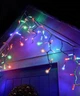 Гирлянда бахрома уличная с мерцанием, 5x0,6м, 140 LED+FLASH, черный каучук, 30 нитей, Мультиколор - изображение 3