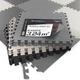 Мат-пазл Hop-Sport EVA 1см HS-A010PM 9 частей 60x60 черный белый серый защитные маты пазлы - изображение 2