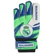 Футбольные вратарские перчатки с защитой пальцев Latex Foam REALMADRID сине-салатовые размер 9 GGLG-RM1 - изображение 4