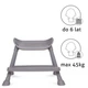Стульчик для кормления 4в1 Kidwell Eatan Grey - изображение 4