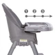 Стульчик для кормления 4в1 Kidwell Eatan Grey - изображение 6