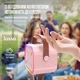 Караоке-мікрофон із колонкою LOSSO P3 бездротовий рожевий - зображення 7
