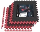 Мат-пазл Hop-Sport EVA 2см HS-A020PM 4 части 60x60 см красно-черный толстые маты для фитнеса - изображение 4