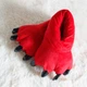 Тапочки Кигуруми Лапки Когти My Kigu Домашние Красный Детские для мальчика Мягкие Плюшевые 34-38 (304541) - изображение 3