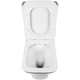Унітаз підлоговий SIA Nox White безобідковий з сидінням Slim Soft-close 620x360x800 T8302 - изображение 4