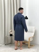 Подарочный набор для Мужчины Халат Сапфир шаль+Тапочки S синий set920S - изображение 5