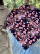 Шарф My Scarf "Цветы сакуры", 2х посторонний, вискоза, трикотаж - изображение 3