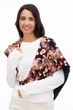 Шарф My Scarf "Цветы сакуры", 2х посторонний, вискоза, трикотаж - изображение 4