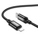 Кабель зарядки HOCO X91 (PD20W) (3M) для Type-C to Lightning для Тайп-с/Лайтнінг для Apple iPhone iPad Чорний - изображение 4