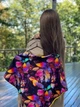 Шарф My Scarf "Яскрава осінь" віскоза, трикотаж з металевими кільцями - зображення 3