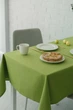 Водоотталкивающая скатерть на стол TouchableLinen 1 шт 150 см x 250 см Оливковий Хлопок с тефлоновым покрытием - изображение 1