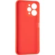 Чехол Fiji Full Soft Premium для Xiaomi Redmi 12 противоударный бампер с микрофиброй Red - изображение 3