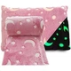 Плед детский светящийся Magic Blanket "Звездное небо" флисовый Розовый 160х200см - изображение 2