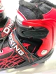 Коньки раздвижные ледовые Zelart Dingxing Action 023 размер 31-34 Red-Black - изображение 4