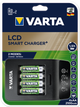 Зарядний пристрій Varta LCD Smart Charger+ EU with 4x AA 2100 mAh Чорний (57684101441) - зображення 2