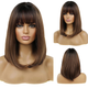 Парик Medium Ombre Brown Light, натуральные синтетические волосы - изображение 4