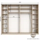 Шкаф-купе Viant Ligth1KomboDual ДСП 2800х450x2200 мм Индастриал - изображение 2