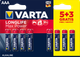 Baterie Varta Longlife Max Power 5 + 3 AAA (04703101428) - obraz 1