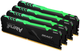 Оперативная память Kingston Fury DDR4-3200 131072MB PC4-25600 (Kit of 4x32768) Beast RGB Black (KF432C16BBAK4/128) - изображение 1