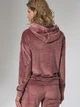 Bluza damska z kapturem elegancka Figl M745 S Ciemnoróżowa (5902194386838) - obraz 2