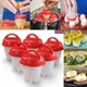 Силиконовые формочки для варки яиц без скорлупы EGG Boiler - изображение 2