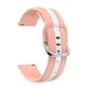 Ремінець для Zepp E - рожево-білий / ширина кріплення 20мм / силікон / Watchbands D2 Normal (W37-0WB56980059) - зображення 2