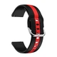 Ремешок для Zepp E - черно-красный / ширина крепления 20мм / силикон / Watchbands D2 Normal (W37-3WB31223063) - изображение 2