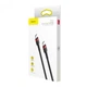 Кабель зарядный Baseus Cafule Type-C to Type-C 3A QC3.0 PD 2.0 2 м Black/Red (YM0371) - изображение 6
