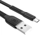 Кабель зарядный Baseus Flat Micro USB Cable Fast Data Sync Charging 2 м Black (YM0286) - зображення 2