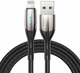 Кабель зарядний Baseus Horizontal Lightning Cable 2.4 A 1 м Black (CALSP-B01) - зображення 2