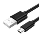 Кабель зарядний Choetech USB-A to Micro USB 2.4 A Cable 1 м Black (YM0391) - зображення 1