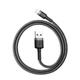 Кабель зарядный Baseus Cafule USB to Lightning QC3.0 2.4A Black/Grey 0.5 м (CALKLF-AG1) - изображение 6