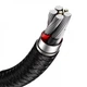 Кабель зарядный Baseus Cafule Metal USB to Type-C 66W 0.25 м Black (CAKF000001) - изображение 3